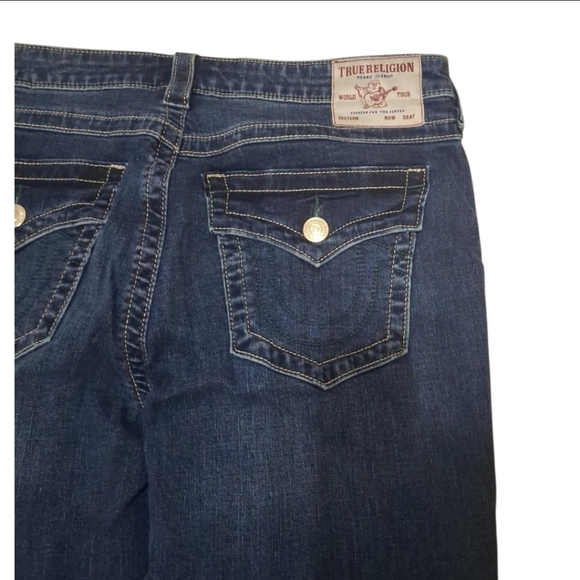 NWT True Religion Mid-Rise Bootcut Jeans Becca SN Flap Size 30 - Picture 6 of 6